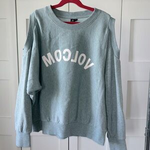 Volcom woman’s size Large cut out sweatshirt